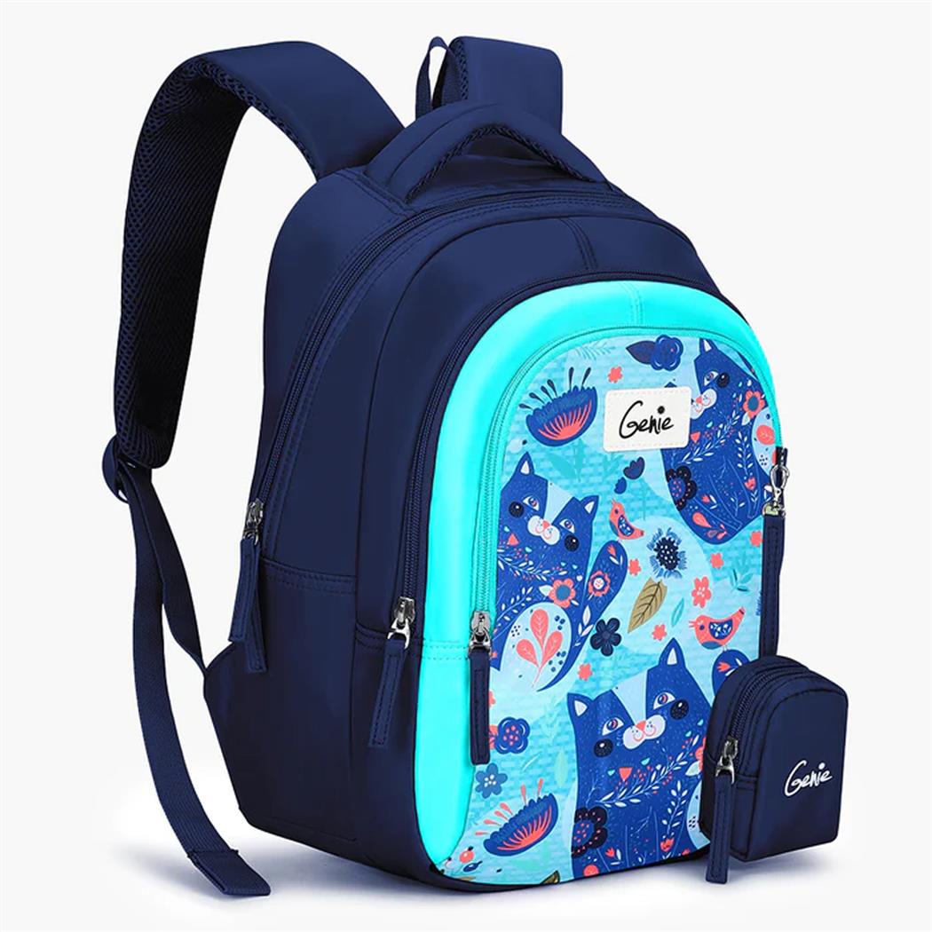 Buy Genie Unisex Geometric Print Backpack With Zip Pouch - Backpacks for  Unisex 10105877 | Myntra