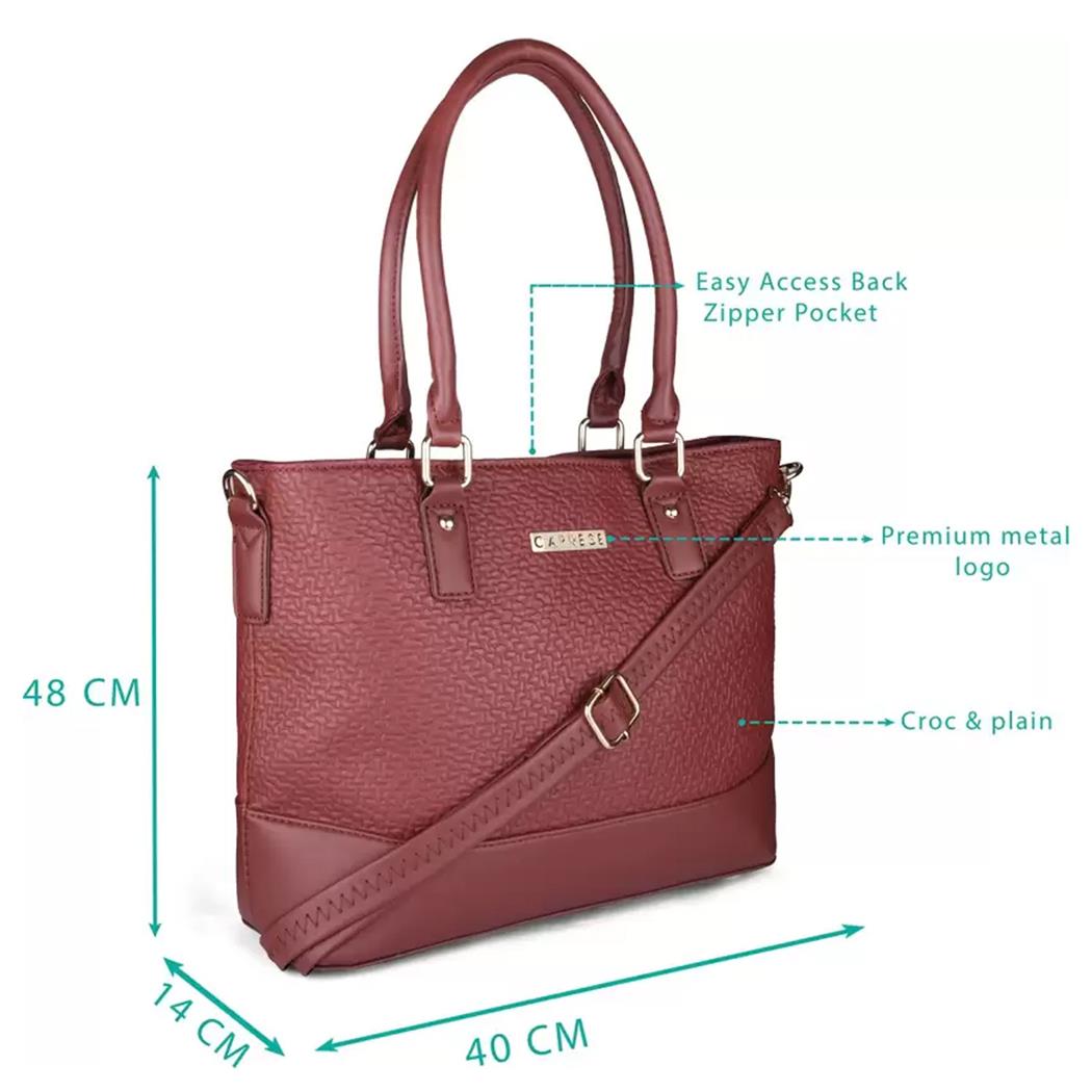 Buy Caprese womens ALISON T Medium TAN BROWN Tote Bag at Amazon.in