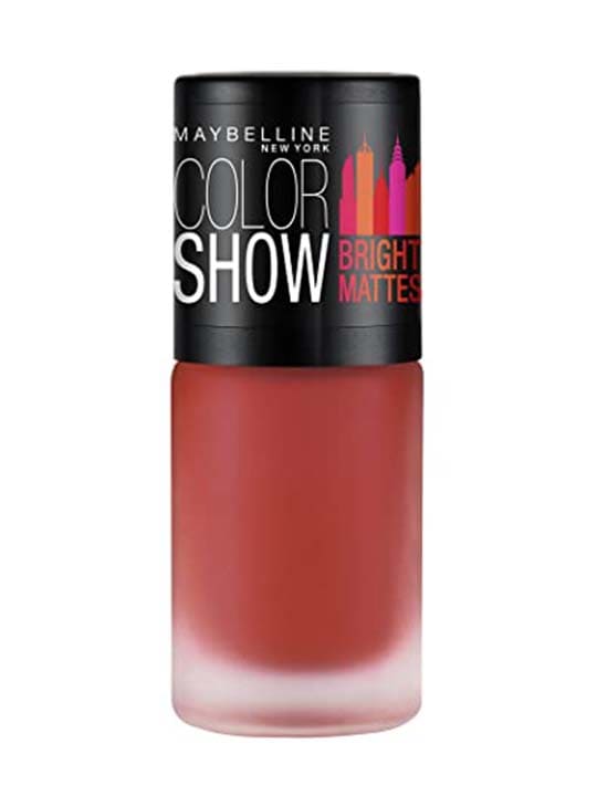 MAYBELLINE COLOR SHOW BRIGHT MATTE NAIL POLISH PEPPY PINK