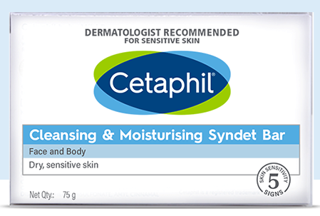 CETAPHIL CLEANSING AND MOISTURISING SYNDET BAR