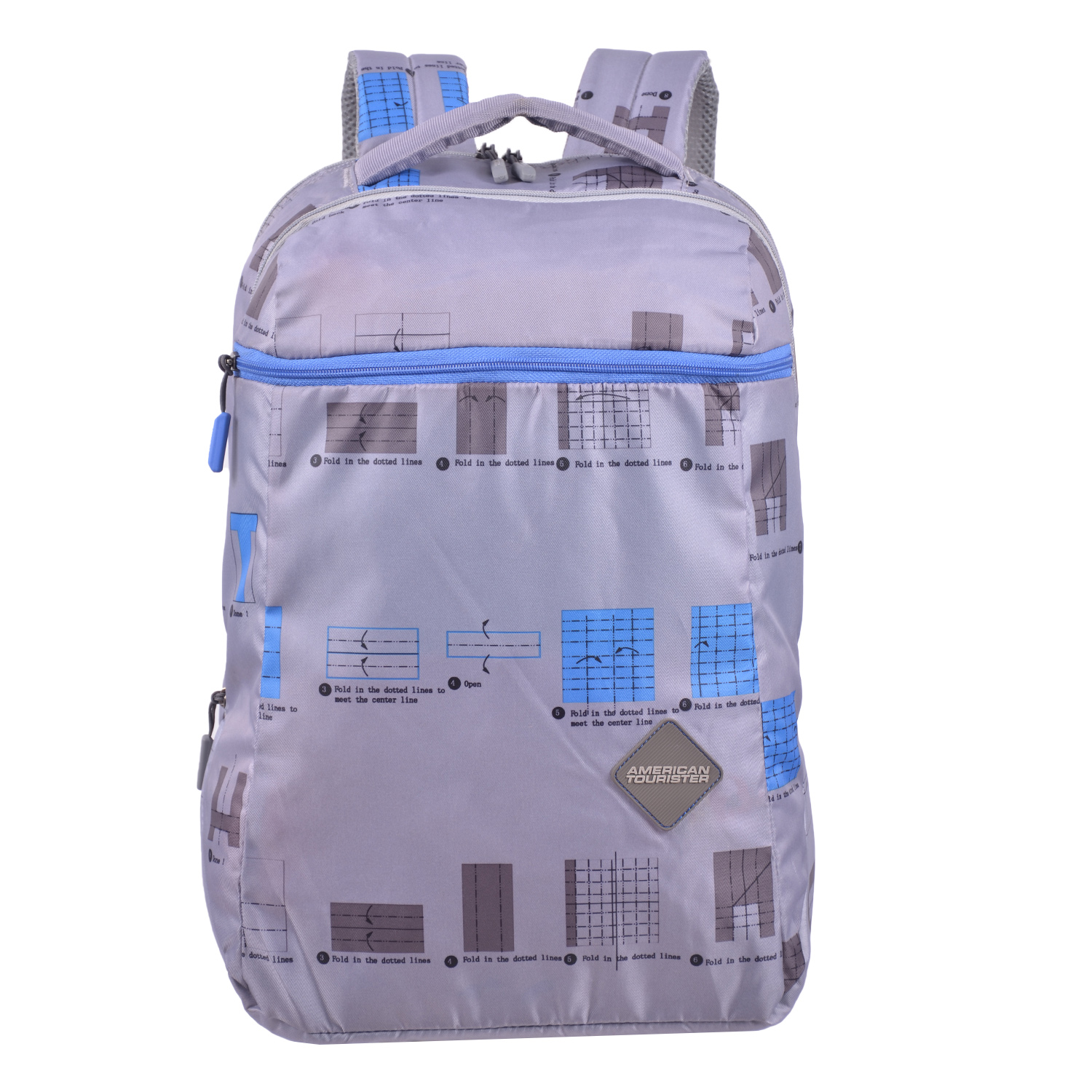 RoshanBags_AMERICAN TOURISTER 25L ALEO 01 BACKPACK GREY