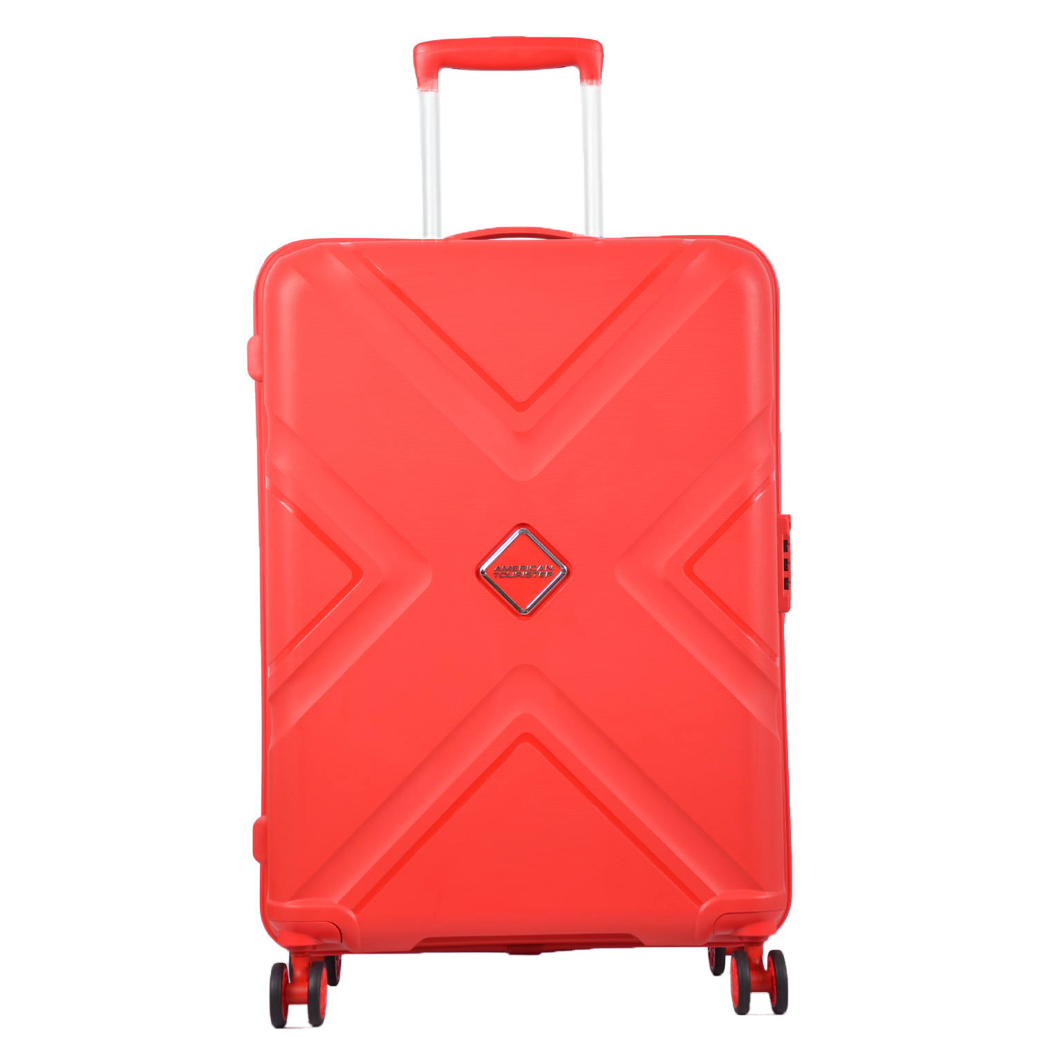RoshanBags_AMERICAN TOURISTER KROSS PLUS DUAL WHEEL STROLLY RED