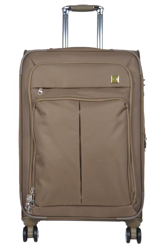 Eminent 76cm Checked Hard side Makrolon (Champagne) Top Lid front Open –  The New Zealand Luggage Company