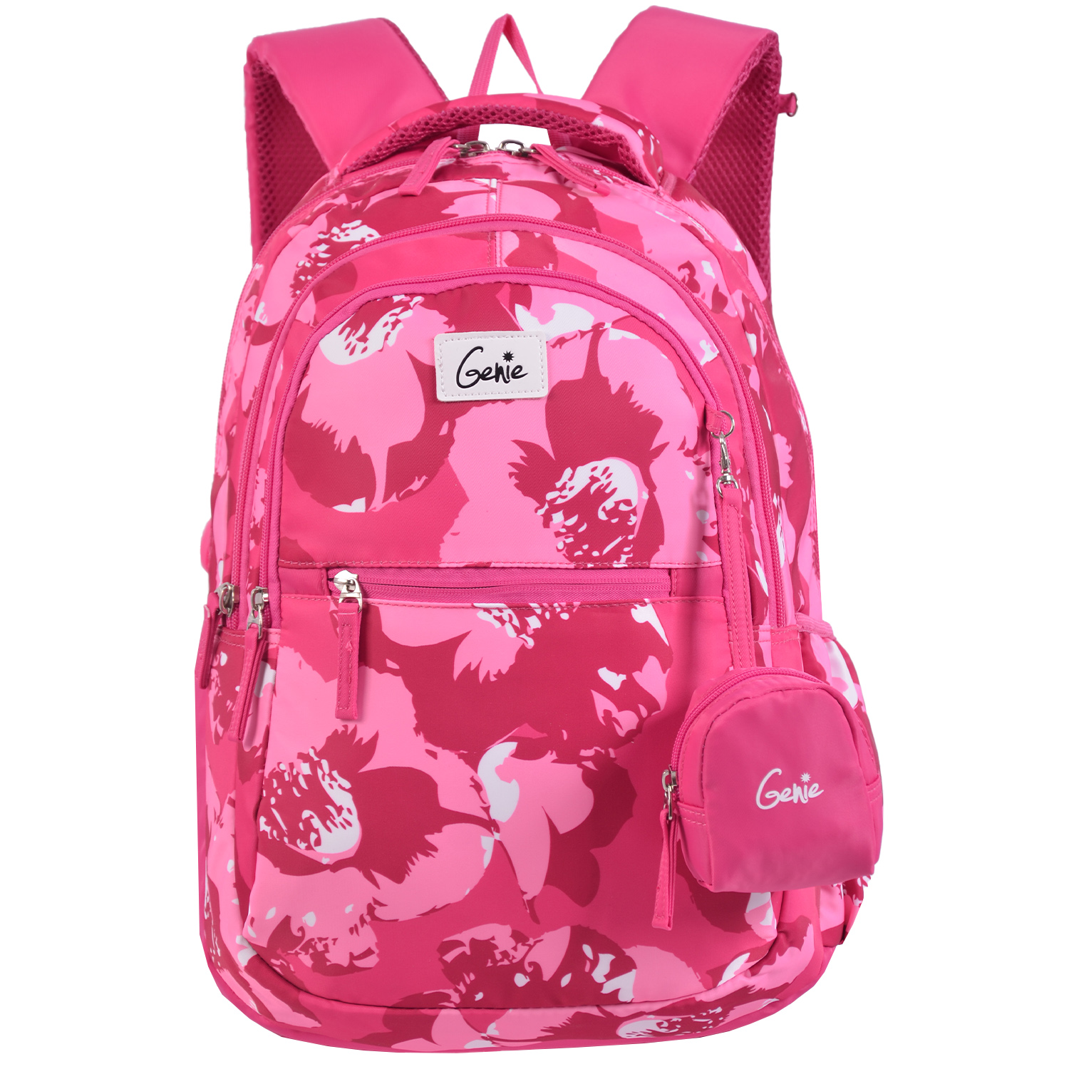 RoshanBags_GENIE 28L KIDS BACKPACK BLOOM 17 PINK WITH POUCH