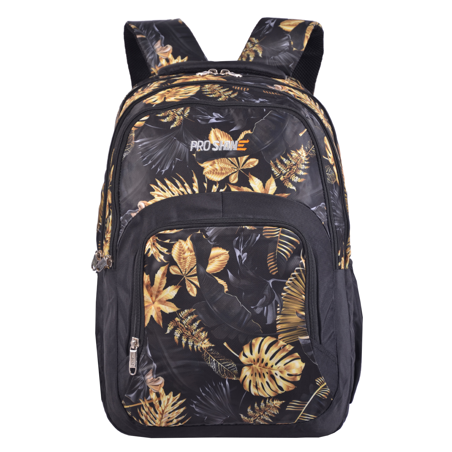RoshanBags_PROSHINE 38L CASUAL BACKPACK A0398 BLACK YELLOW