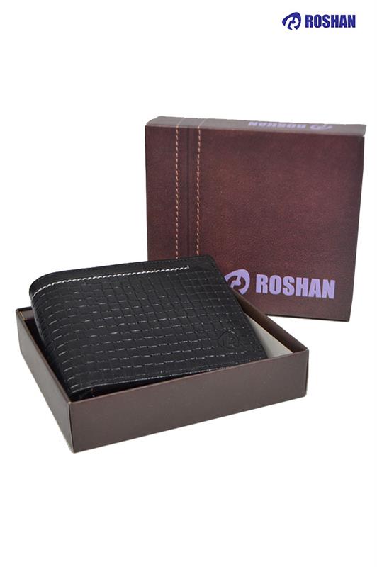 RoshanBags_Roshan Men Leather Wallet Black 015