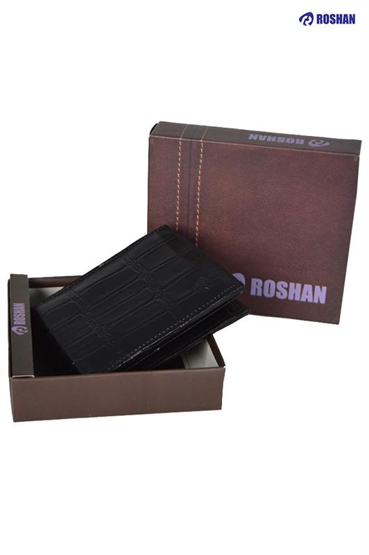 RoshanBags_Roshan Men Leather Wallet Black 020