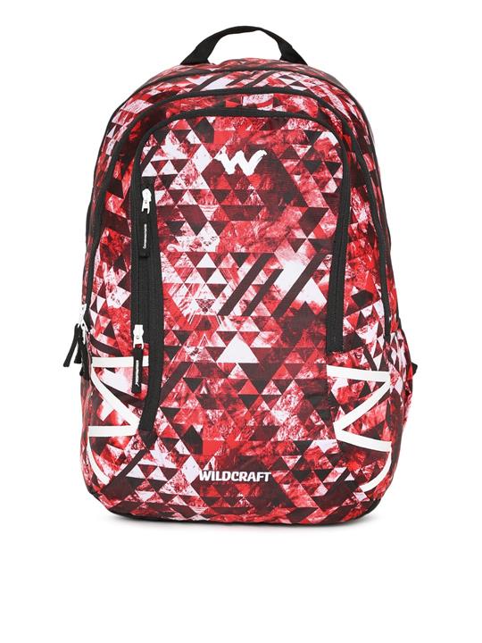 RoshanBags_Wildcraft 42 L Geo Camo Red Casual Backpack