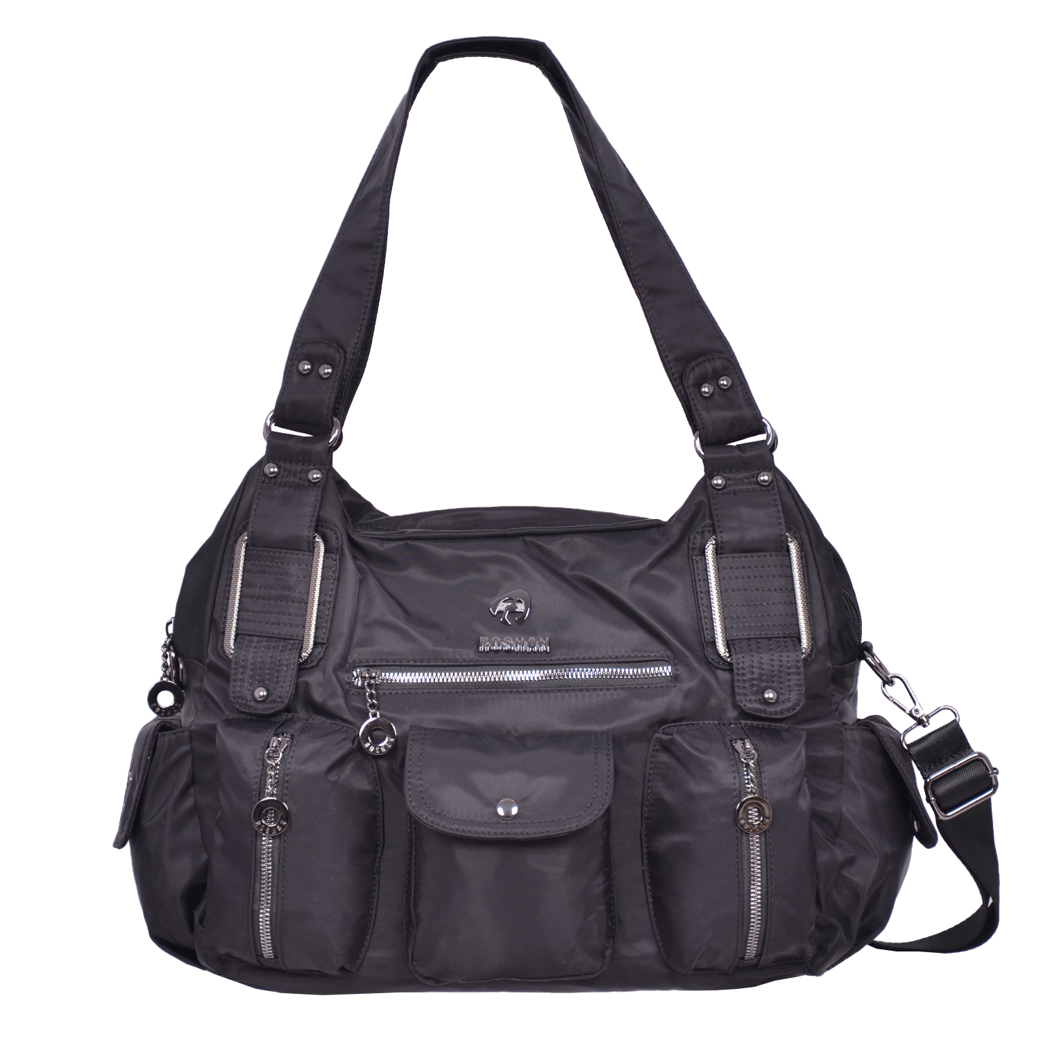 RoshanBags_Roshan Womens Handbag with sling A0248 Black